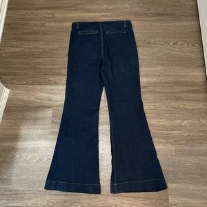 High Waisted Trouser Flare Jeans